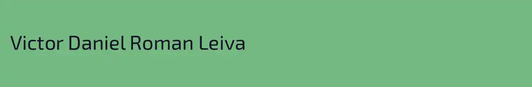 Victor Daniel Roman Leiva